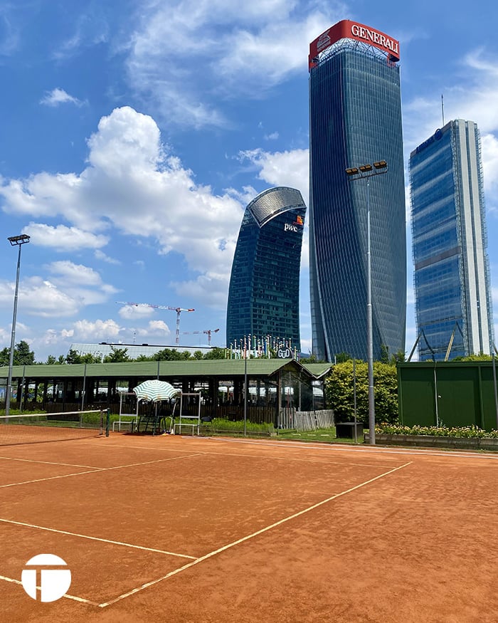 Campo da tennis di Milano City Life | Tennis On Court | Il tennis da un altro punto di vista.