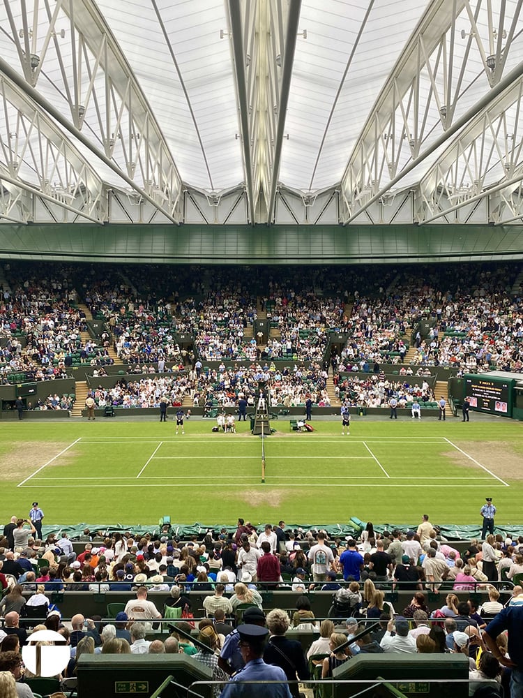 Campo da tennis Court No. 1 di Wimbledon a Londra | Tennis On Court | Il tennis da un altro punto di vista.