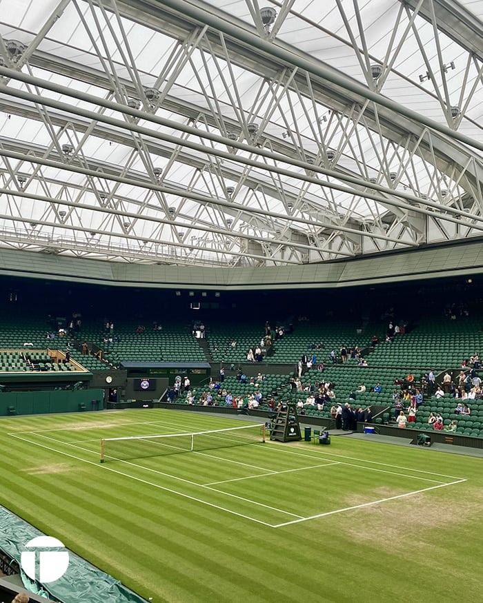 Campo da tennis Centre Court di Wimbledon a Londra | Tennis On Court | Il tennis da un altro punto di vista.